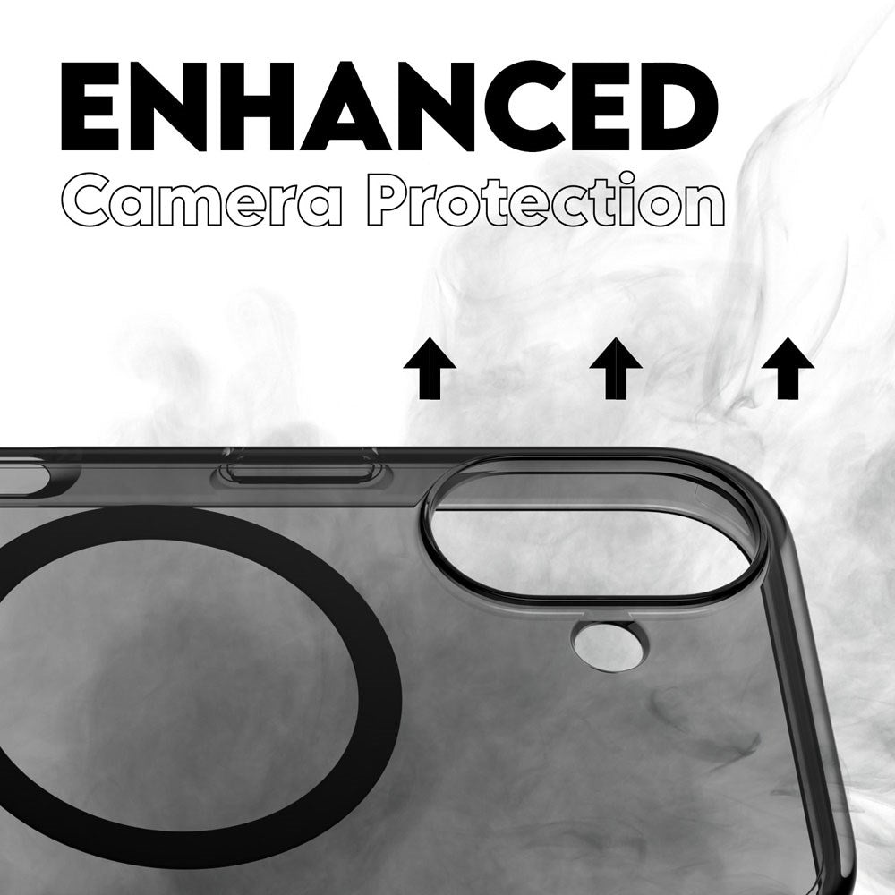 iPhone 16 CARE by PanzerGlass FLAGSHIP Urban Combat Case - MagSafe Kompatibel - Smokey / Black