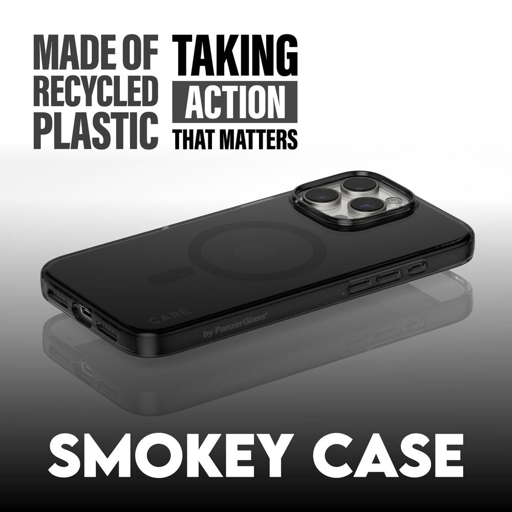 iPhone 16 Pro CARE by PanzerGlass FLAGSHIP Urban Combat Case - MagSafe Kompatibel - Smokey / Black