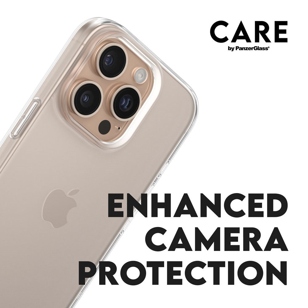 iPhone 16 Pro CARE by PanzerGlass FLAGSHIP Urban Combat Case - Transparent