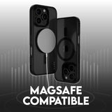 iPhone 16 Pro CARE by PanzerGlass FLAGSHIP Urban Combat Case - MagSafe Kompatibel - Transparent / Black Frame