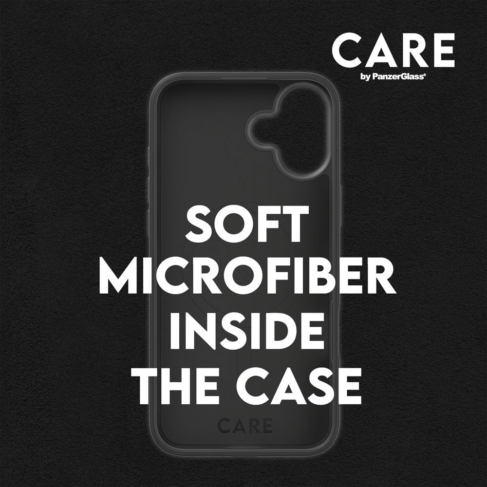 iPhone 16 CARE by PanzerGlass FASHION Fearlessly Fashionable Case - MagSafe Kompatibel - Black