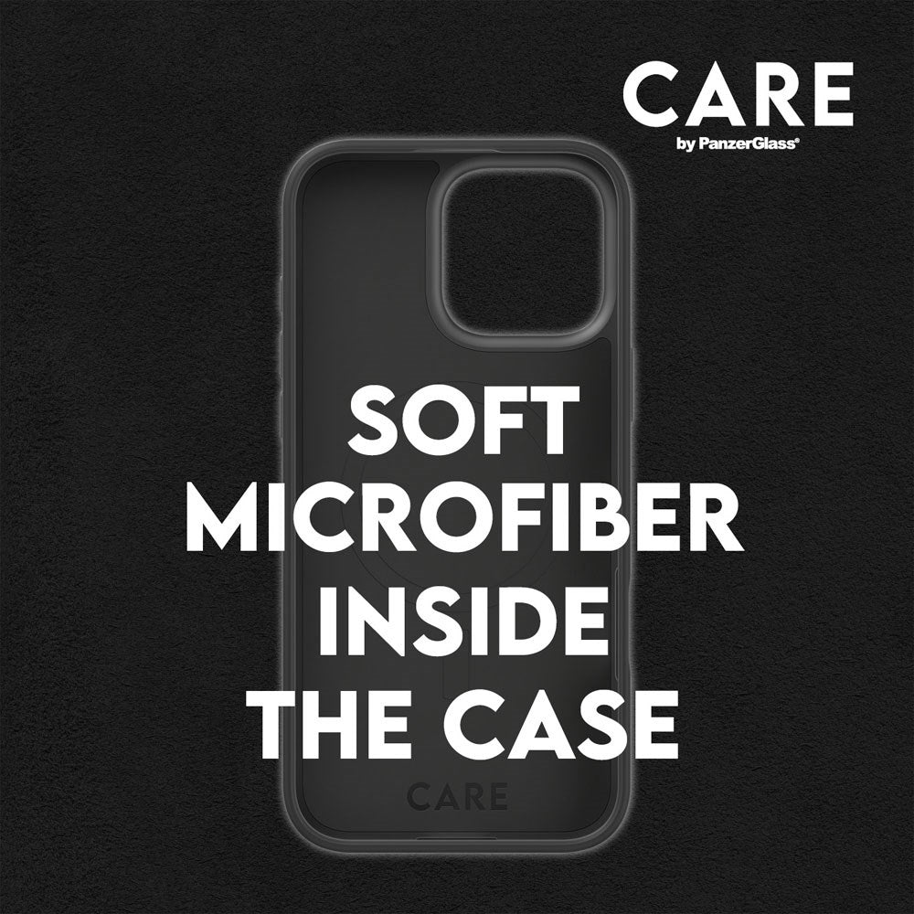 iPhone 16 Pro CARE by PanzerGlass FASHION Fearlessly Fashionable Case - MagSafe Kompatibel - Black