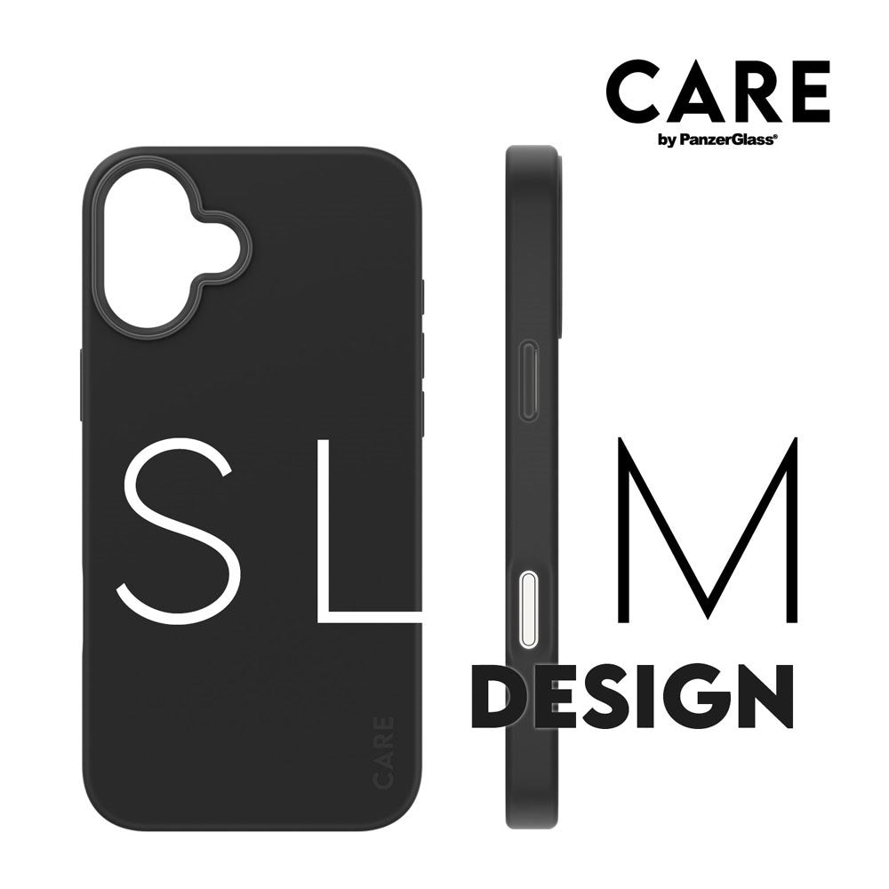 iPhone 16 Plus CARE by PanzerGlass FASHION Fearlessly Fashionable Case - MagSafe Kompatibel - Black