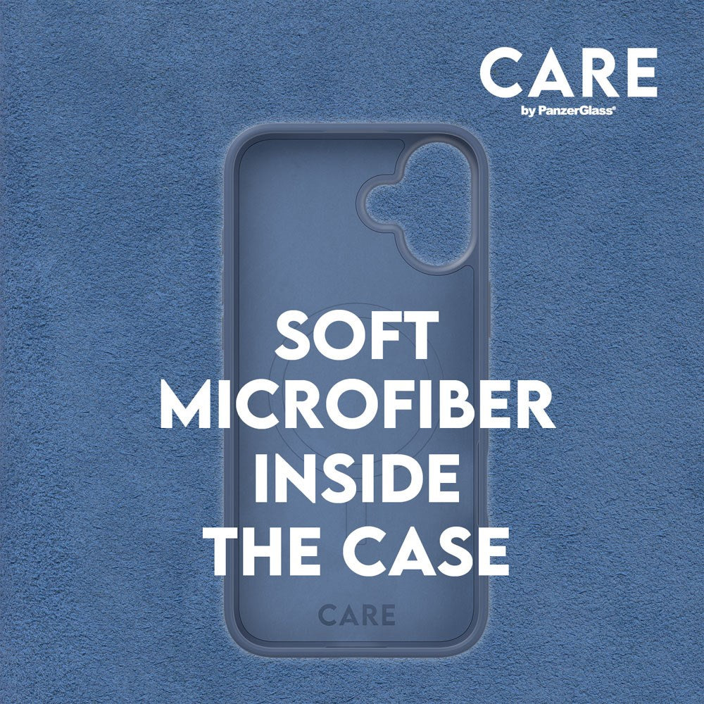 iPhone 16 CARE by PanzerGlass FASHION Fearlessly Fashionable Case - MagSafe Kompatibel - Coronet Blue
