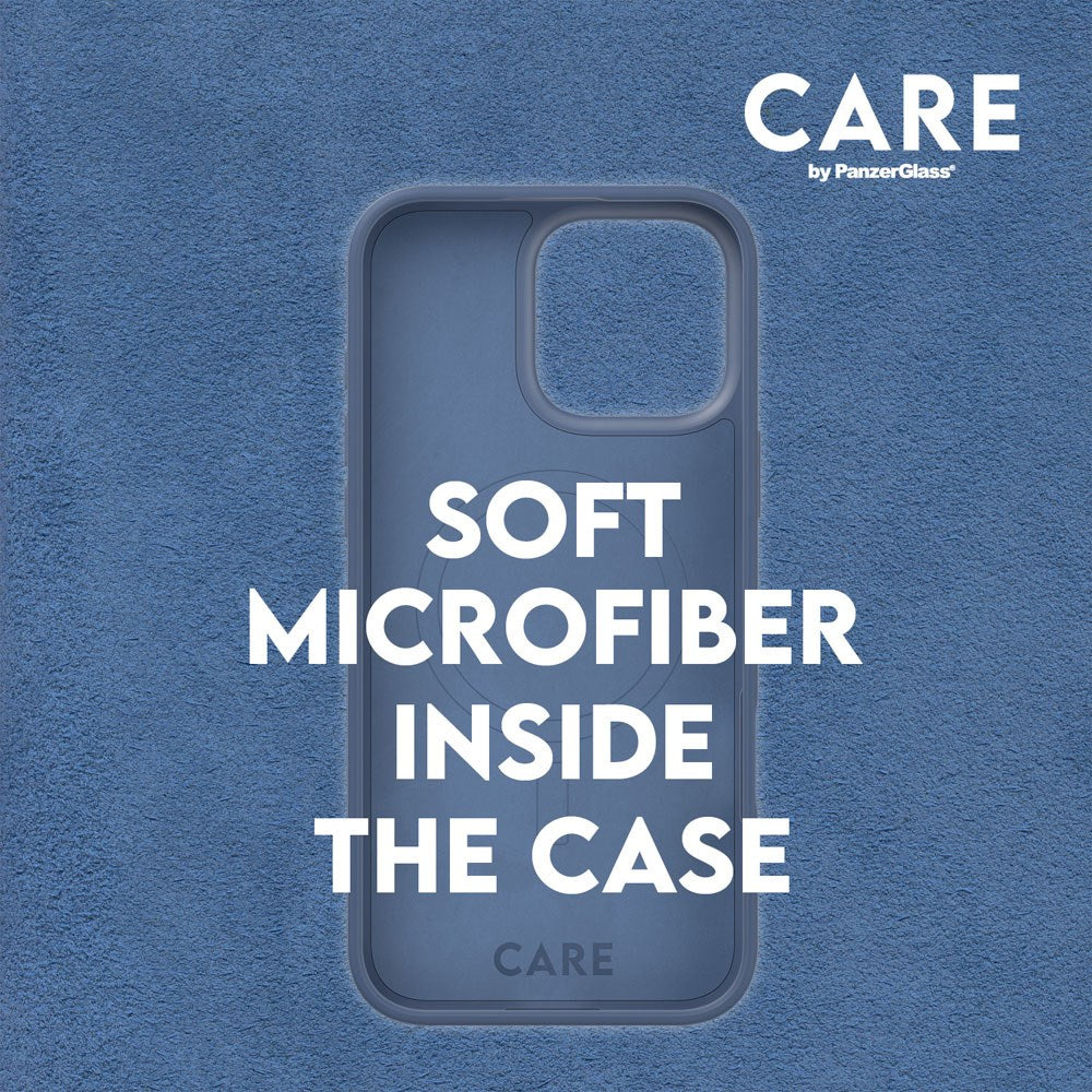 iPhone 16 Pro CARE by PanzerGlass FASHION Fearlessly Fashionable Case - MagSafe Kompatibel - Coronet Blue