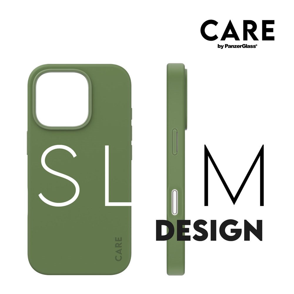 iPhone 16 Pro CARE by PanzerGlass FASHION Fearlessly Fashionable Case - MagSafe Kompatibel - Piquant Green
