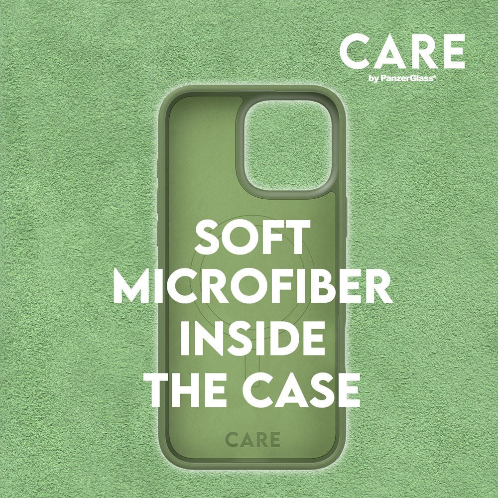 iPhone 16 Pro CARE by PanzerGlass FASHION Fearlessly Fashionable Case - MagSafe Kompatibel - Piquant Green