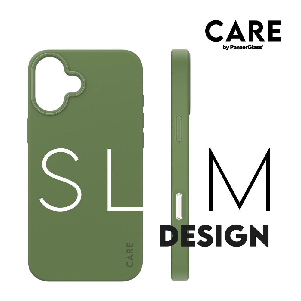 iPhone 16 Plus CARE by PanzerGlass FASHION Fearlessly Fashionable Case - MagSafe Kompatibel - Piquant Green
