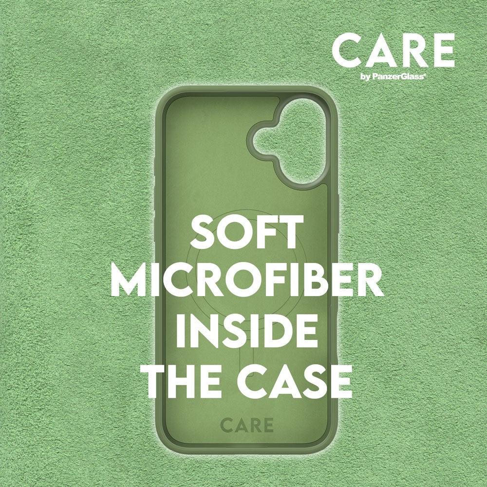 iPhone 16 Plus CARE by PanzerGlass FASHION Fearlessly Fashionable Case - MagSafe Kompatibel - Piquant Green