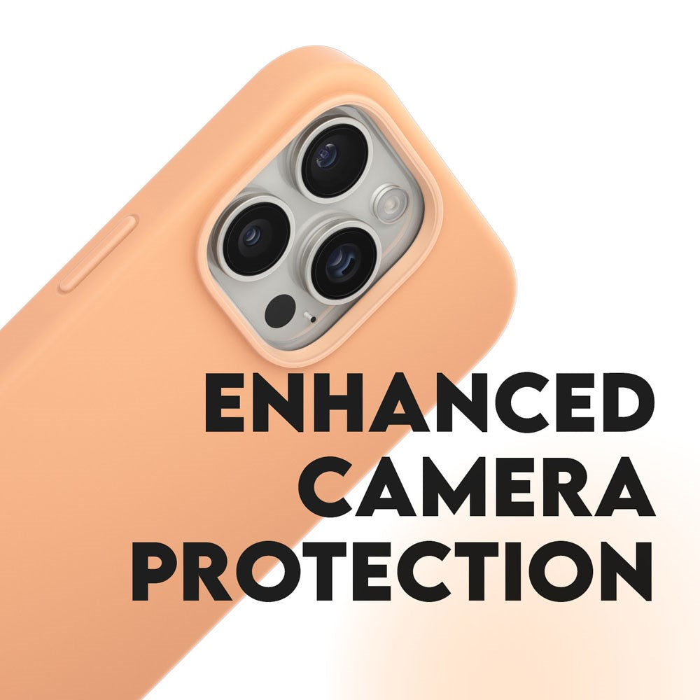 iPhone 16 Pro CARE by PanzerGlass FASHION Fearlessly Fashionable Case - MagSafe Kompatibel - Peach Fuzz