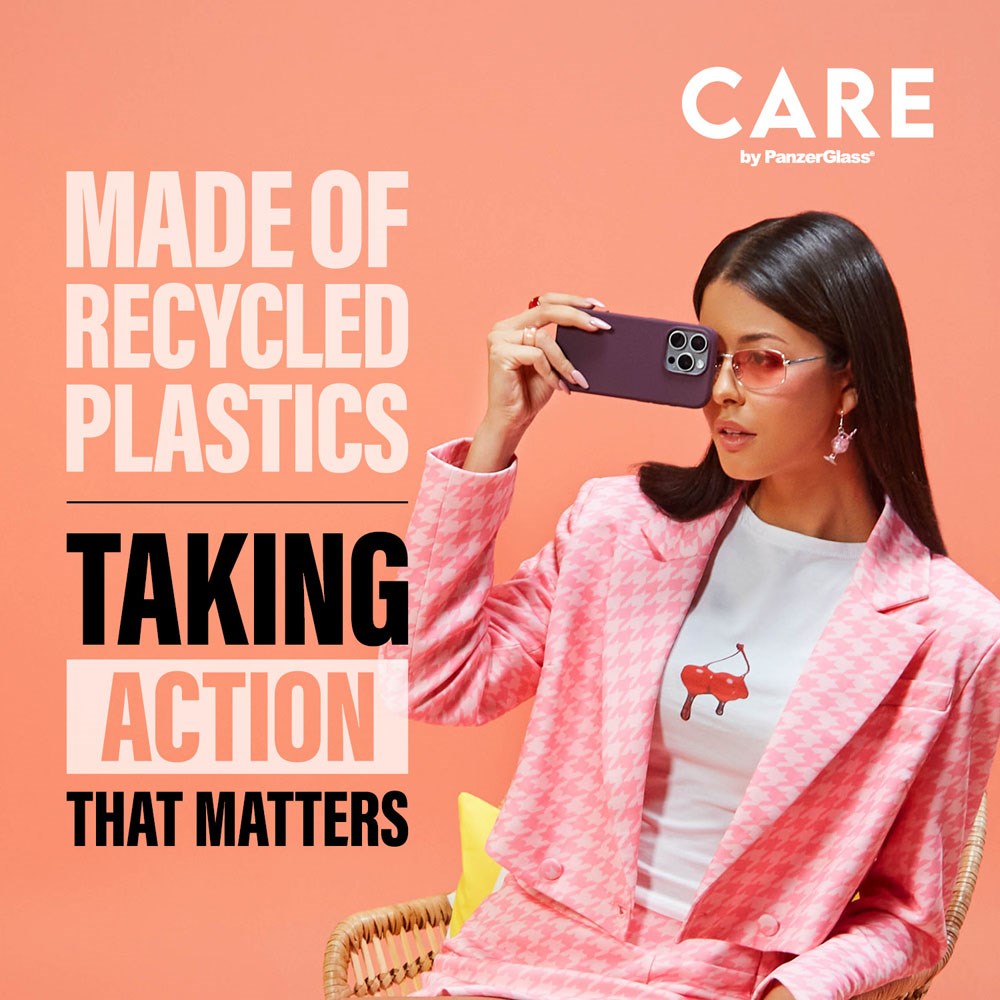 iPhone 16 Pro CARE by PanzerGlass FASHION Fearlessly Fashionable Case - MagSafe Kompatibel - Peach Fuzz