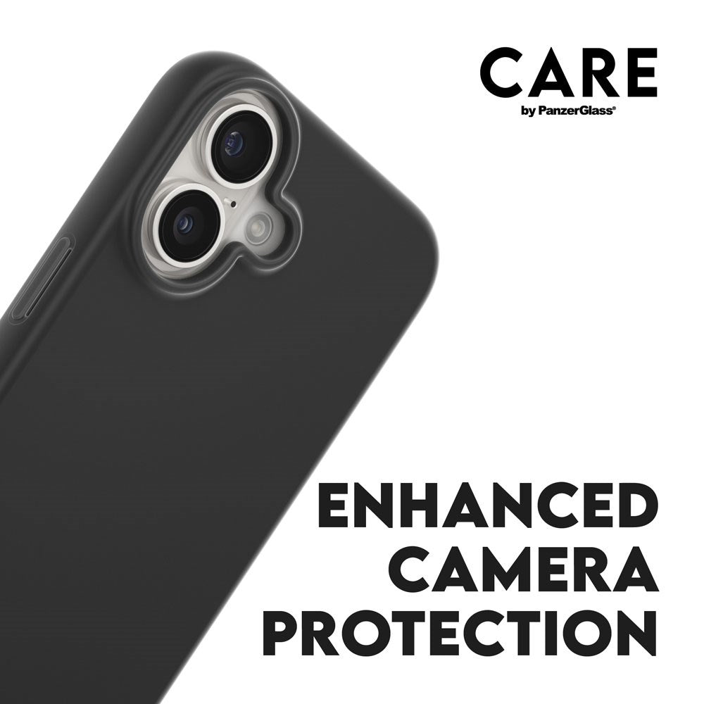 iPhone 16 CARE by PanzerGlass FASHION Fearlessly Fashionable Case - Black