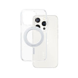 iPhone 15 Pro CARE by PanzerGlass Feature Kickstand Case - MagSafe Kompatibel - Transparent / Silver