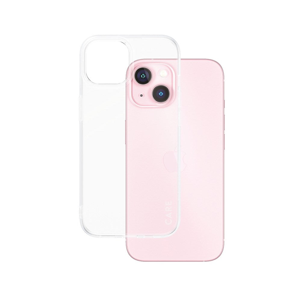 iPhone 15 CARE by PanzerGlass FASHION X-Ray Soft Basic Mobil Cover - Transparent