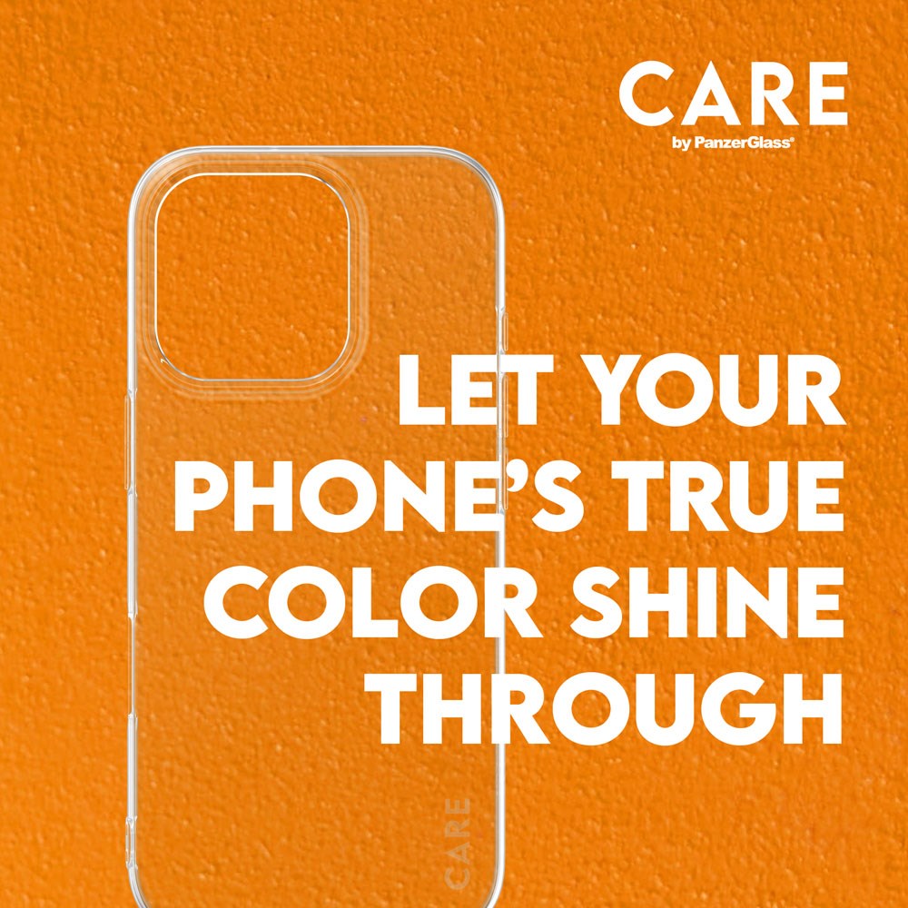 iPhone 16 Pro CARE by PanzerGlass FASHION X-Ray Soft Basic Mobil Cover - Transparent