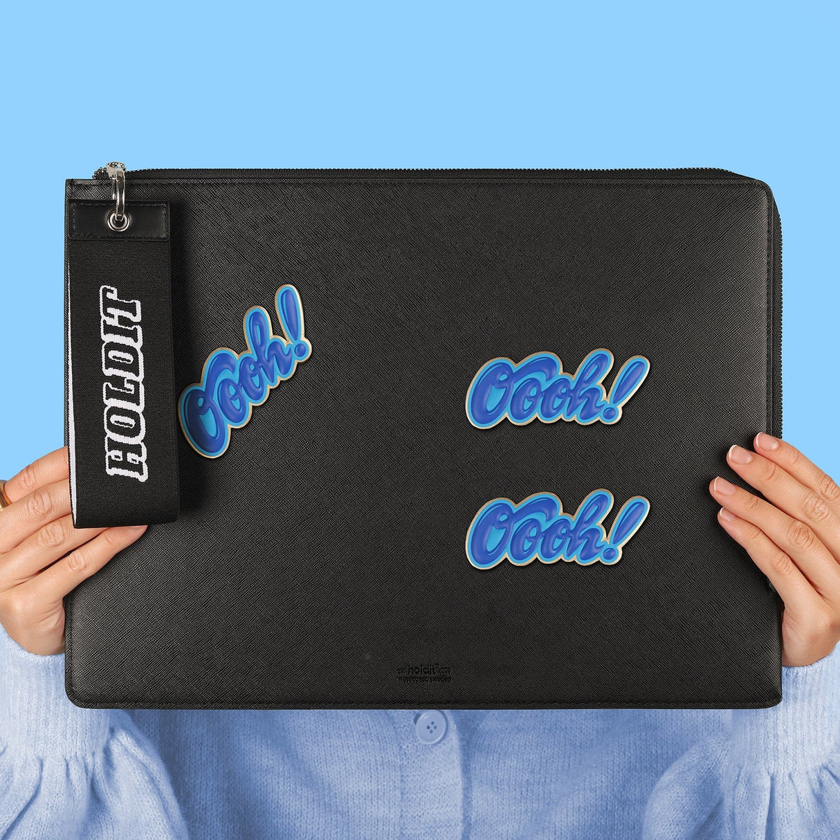 Holdit Laptop Case 14" (32,5 x 22.7 x 1.7 cm) Læder - Sort