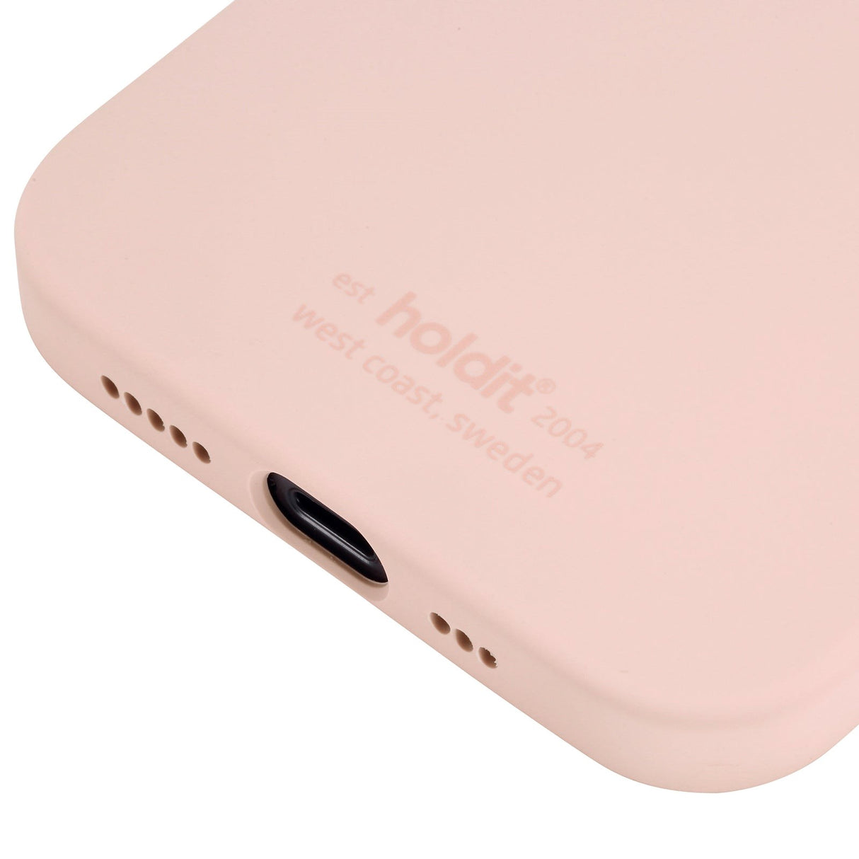 Holdit iPhone 12 / 12 Pro Soft Touch Silikone Mobil Cover - Blush Pink