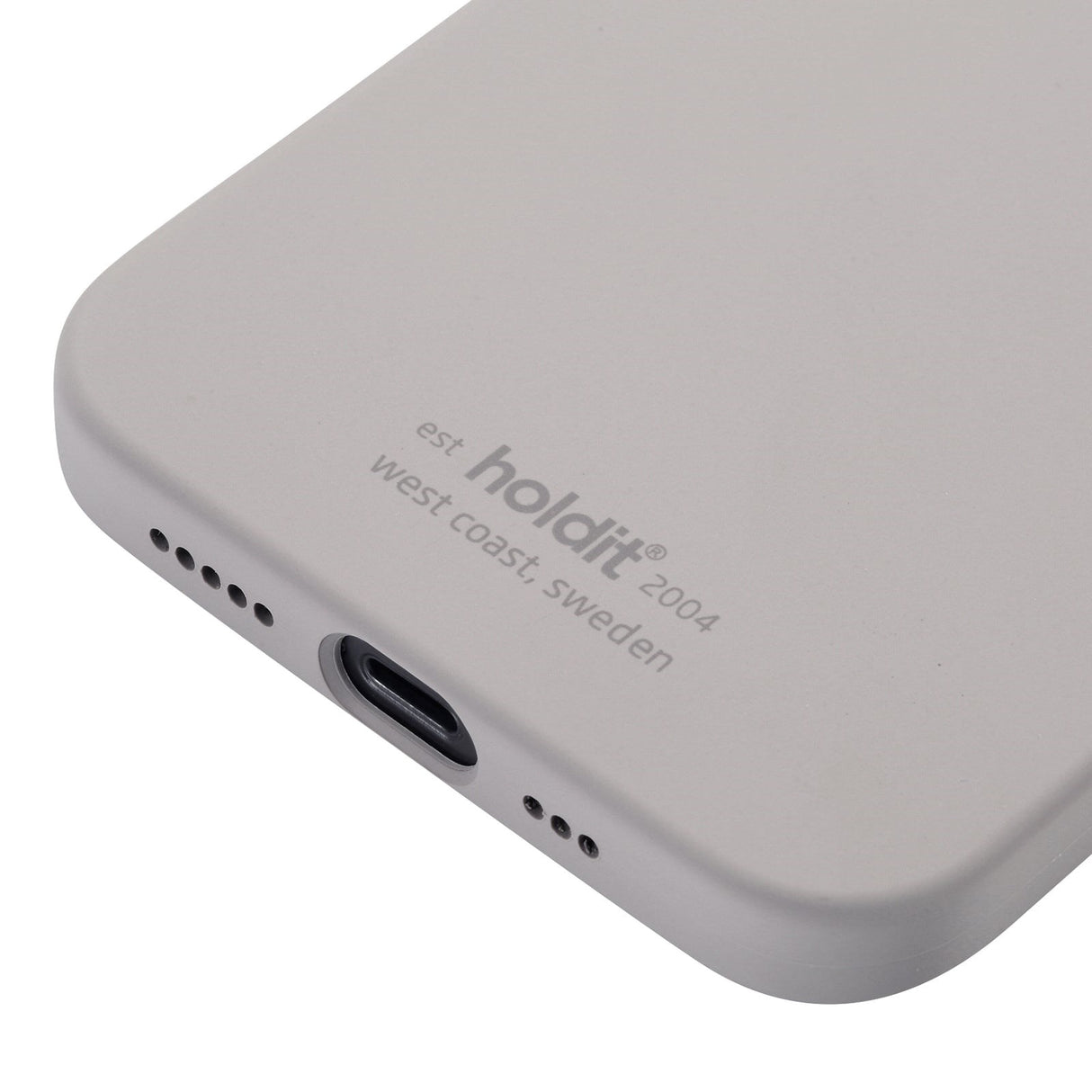 Holdit iPhone 12 / 12 Pro Soft Touch Silikone Mobil Cover - Taupe