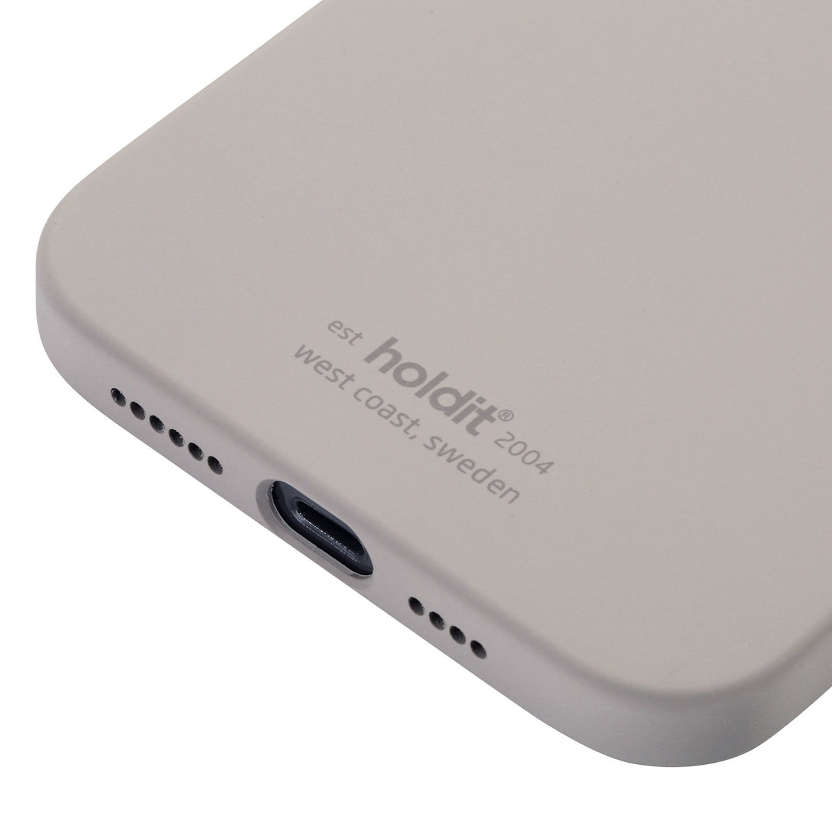 Holdit iPhone 12 Pro Max Soft Touch Silikone Mobil Cover - Taupe