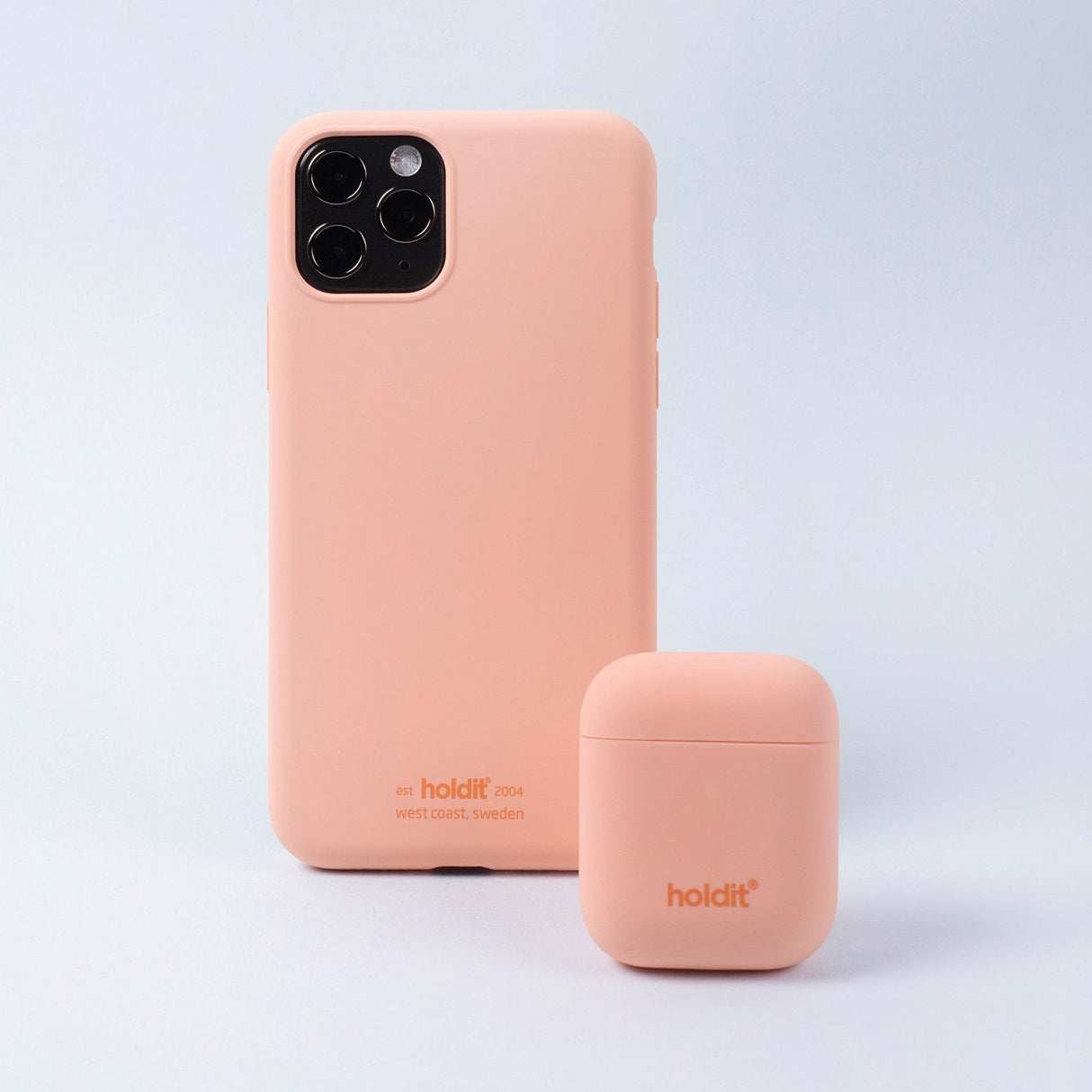 Holdit Nygård Silikone Cover Til AirPods - Pink Peach