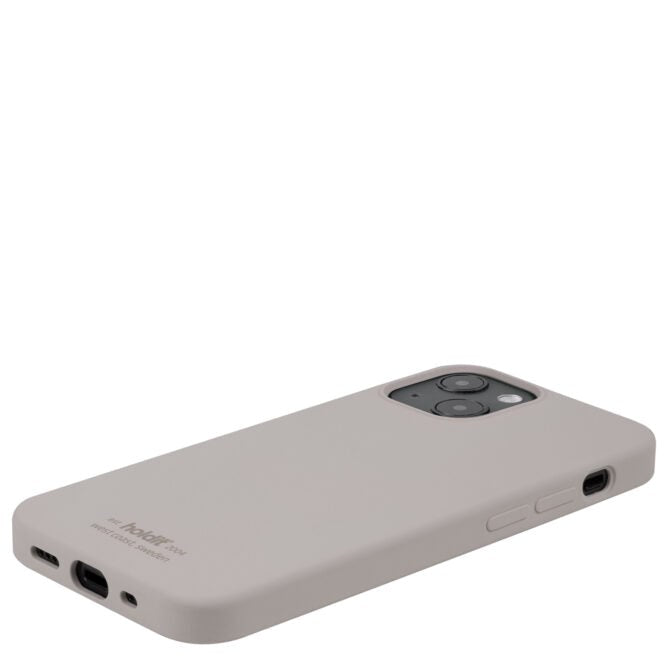 Holdit iPhone 13 Mini Soft Touch Silikon Mobil Cover - Taupe