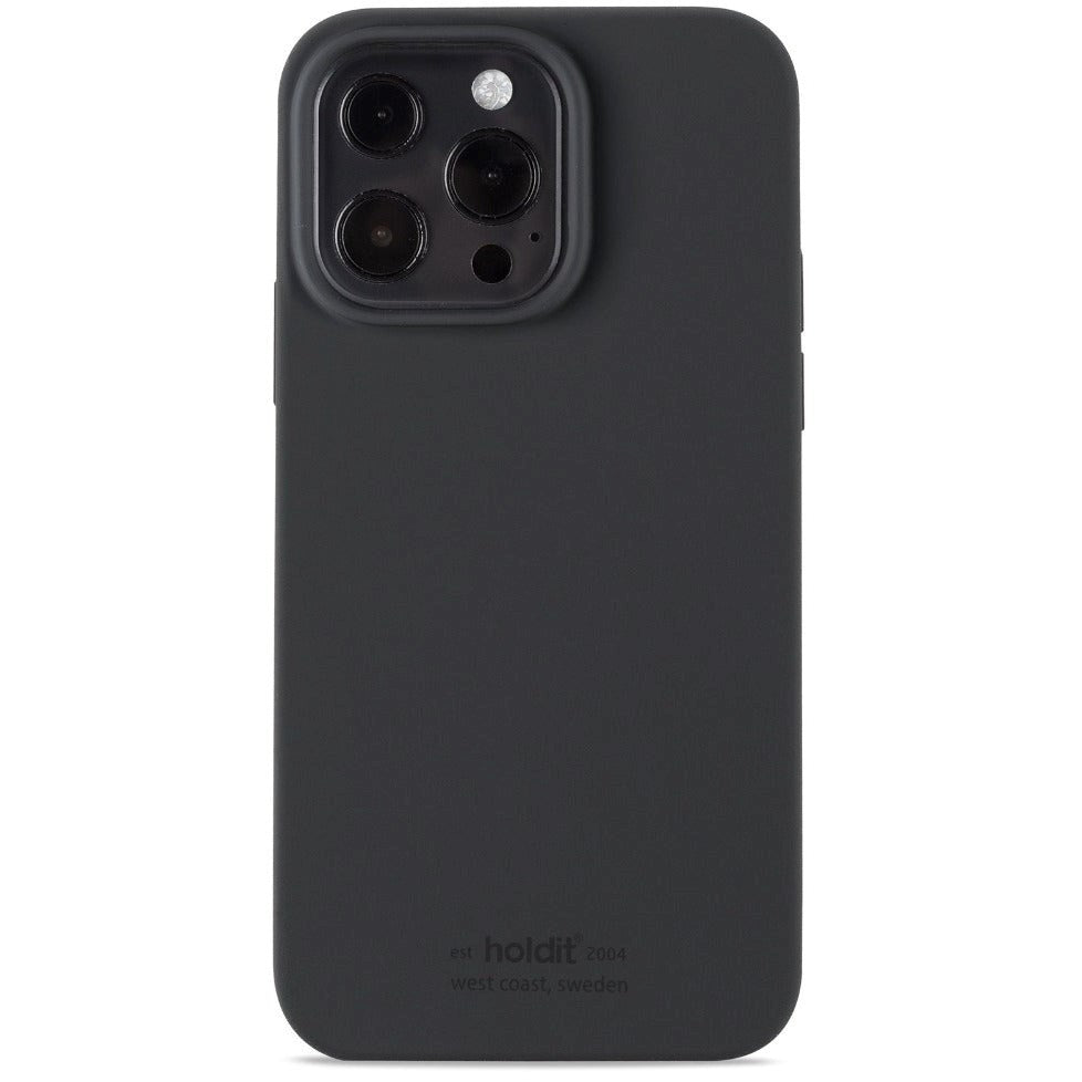 Holdit iPhone 13 Pro Soft Touch Silikone Mobil Cover - Black