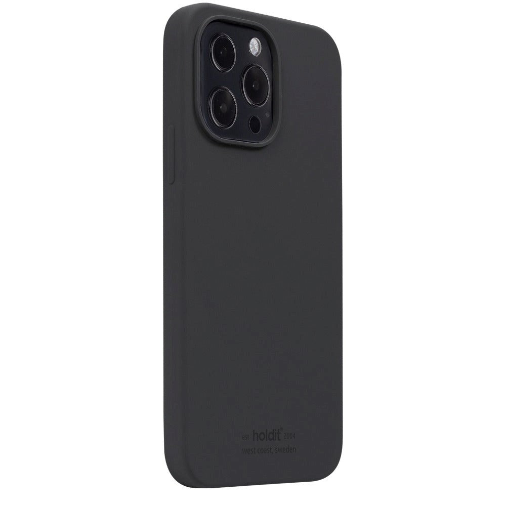 Holdit iPhone 13 Pro Soft Touch Silikone Mobil Cover - Black