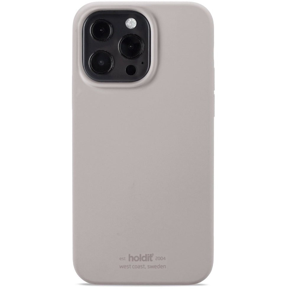 Holdit iPhone 13 Pro Soft Touch Silikone Mobil Cover - Taupe
