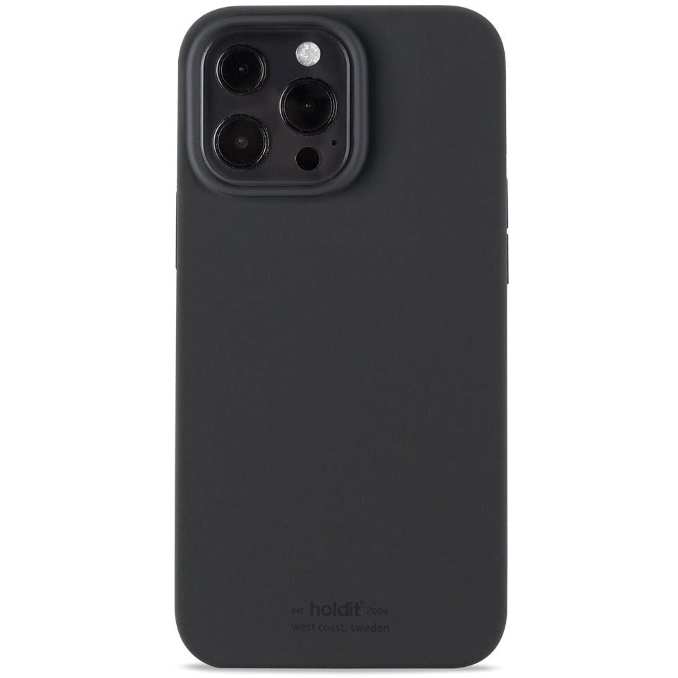 Holdit iPhone 13 Pro Max Soft Touch Silikone Mobil Cover - Black