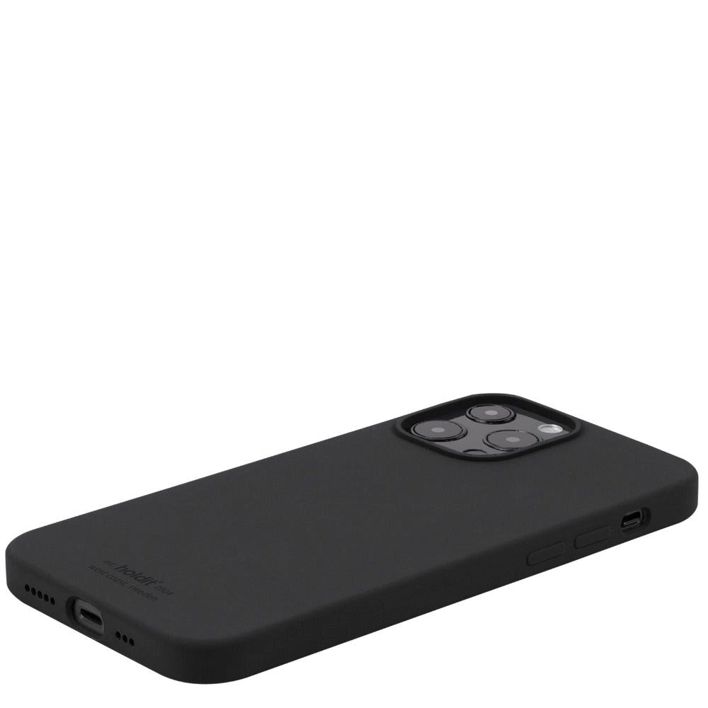 Holdit iPhone 13 Pro Max Soft Touch Silikone Mobil Cover - Black