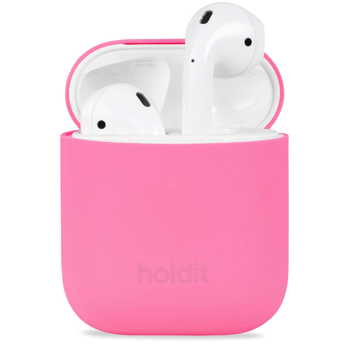 Holdit Nygård Silikone Cover Til Apple AirPods (1 & 2. gen.) - Bright Pink