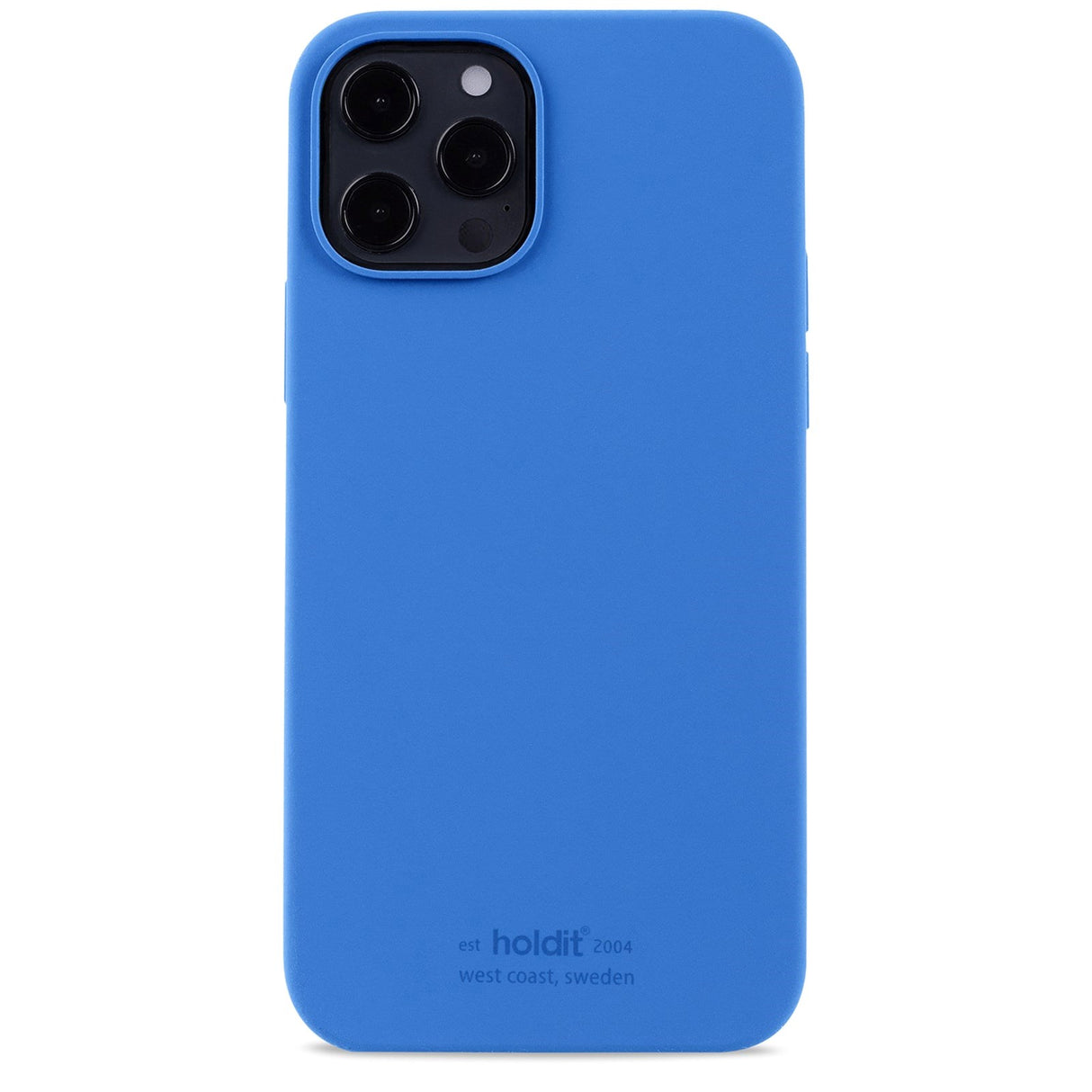 Holdit iPhone 12 / 12 Pro Soft Touch Silikone Mobil Cover - Sky Blue