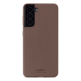 Holdit Samsung Galaxy S22 Soft Touch Mobil Cover - Dark Brown