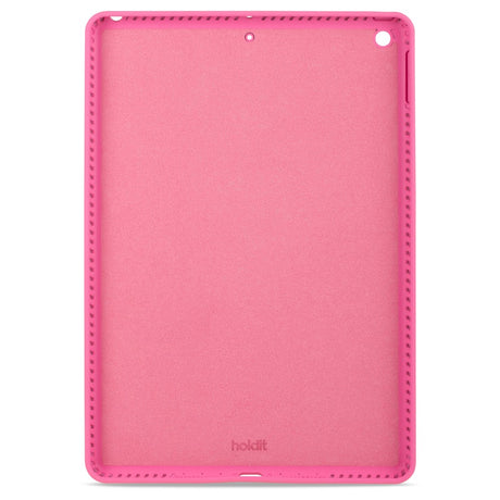 Holdit iPad 10.2" (2021 / 2020 / 2019) Silikone Bagside Mobil Cover - Bright Pink