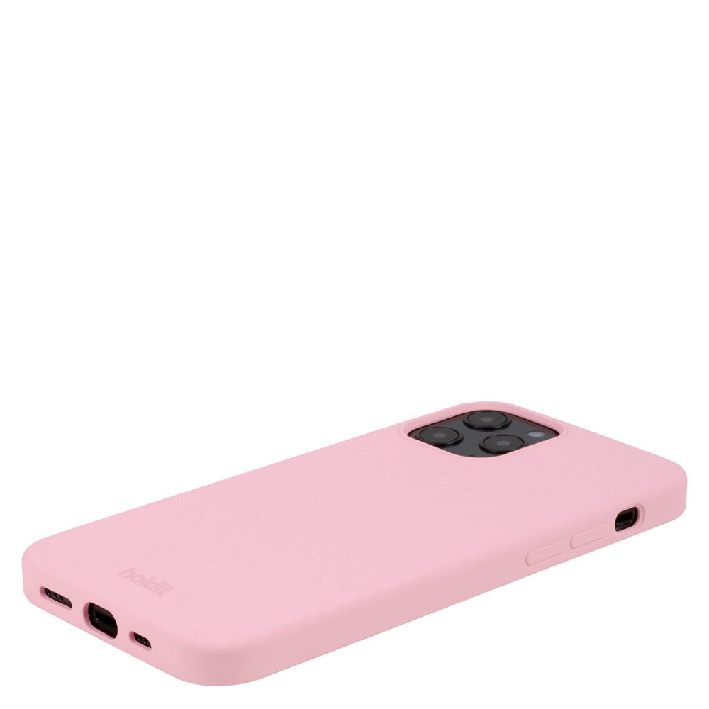 Holdit iPhone 12 / 12 Pro Soft Touch Silikone Mobil Cover - Pink