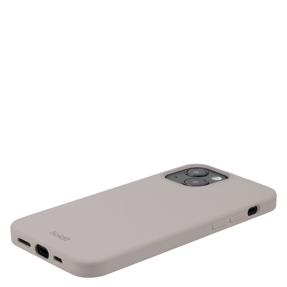 Holdit iPhone 14 Soft Touch Silikone Mobil Cover - Taupe