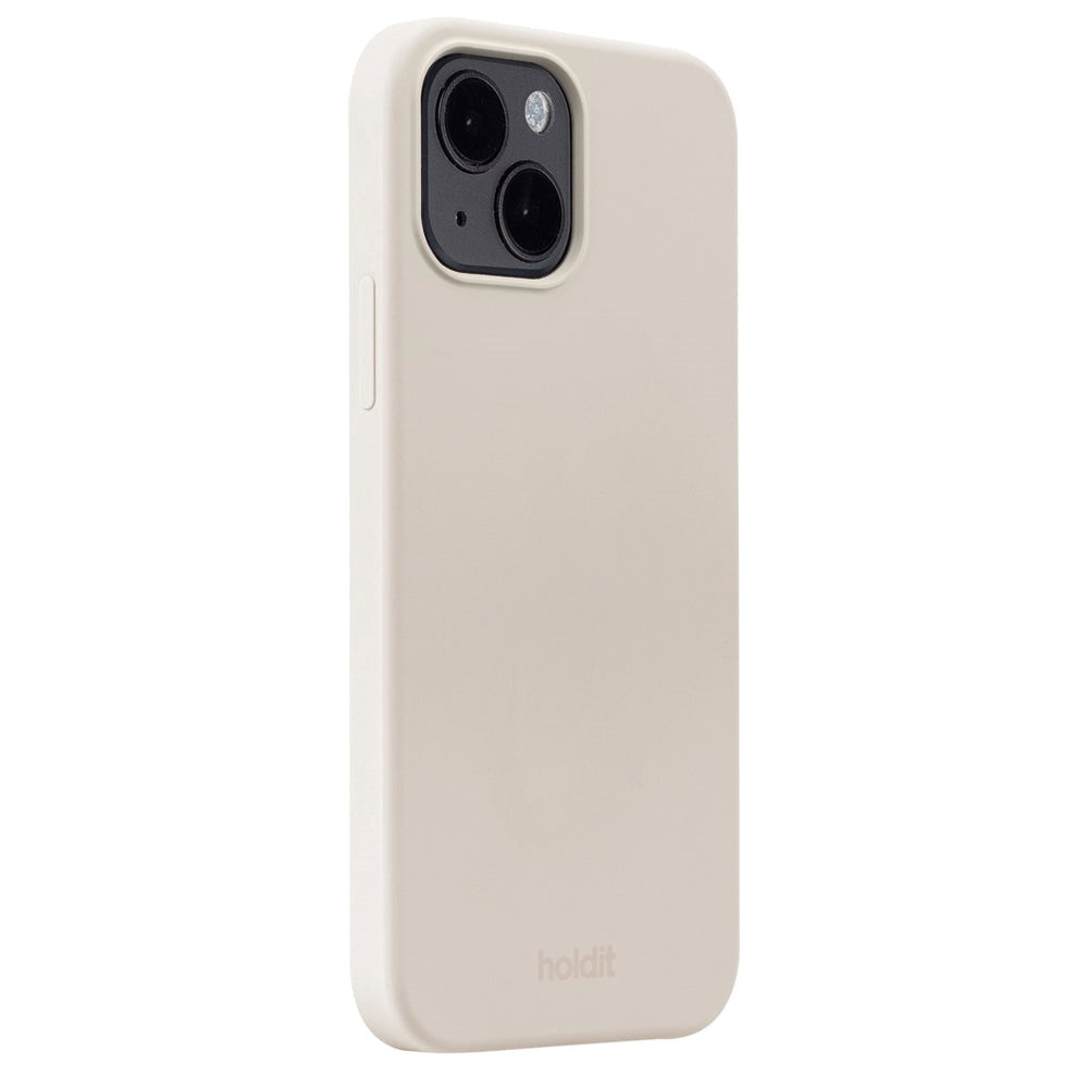 Holdit iPhone 14 / 13 Soft Touch Silikone Mobil Cover - Light Beige