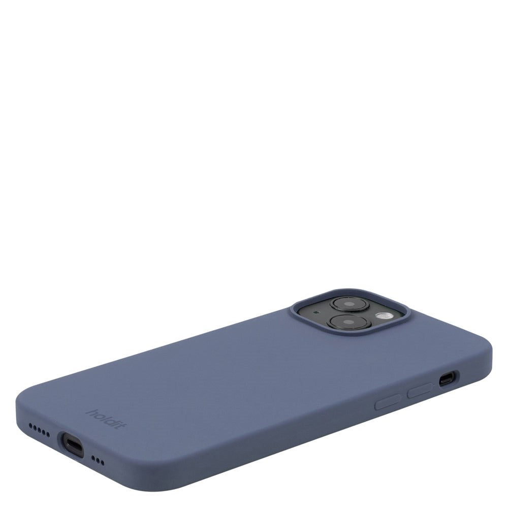 Holdit iPhone 14 Soft Touch Silikone Mobil Cover - Pacific Blue