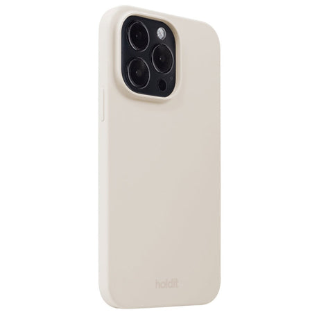 Holdit iPhone 14 Pro Soft Touch Silikone Mobil Cover - Light Beige