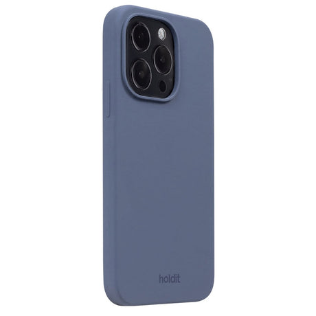 Holdit iPhone 14 Pro Soft Touch Silikone Mobil Cover - Pacific Blue