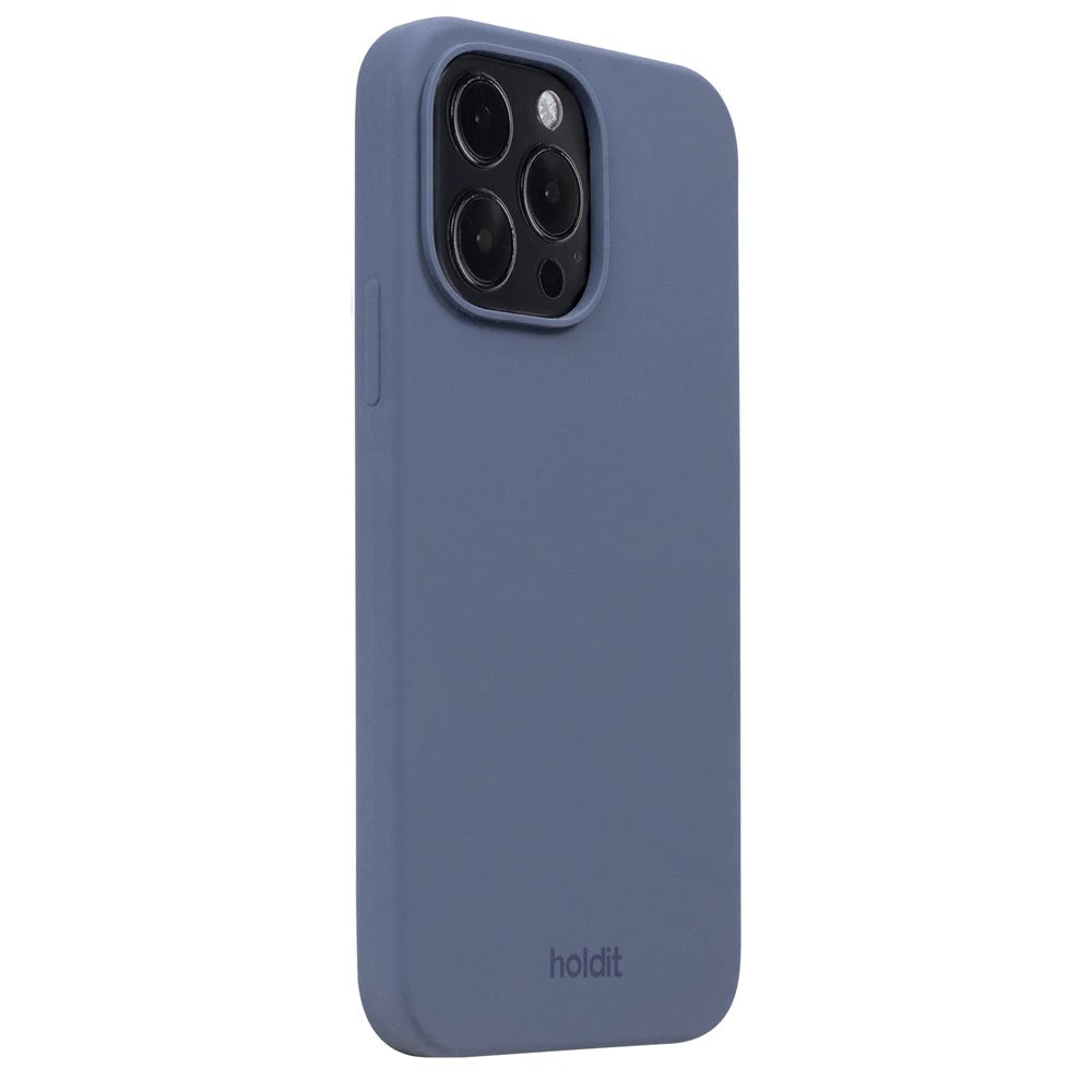 Holdit iPhone 14 Pro Max Soft Touch Silikone Mobil Cover - Pacific Blue