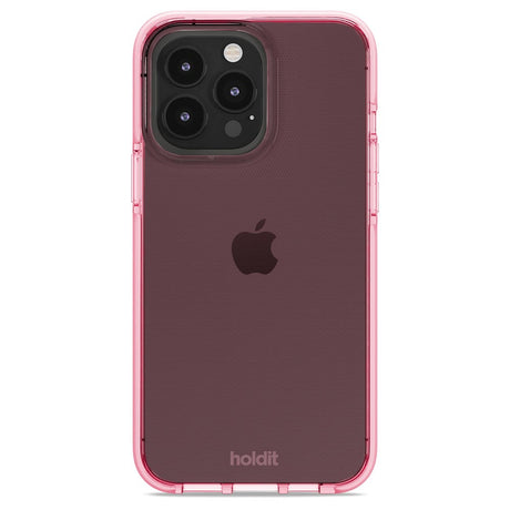 Holdit iPhone 14 Pro Max Seethru Cover - Bright Pink