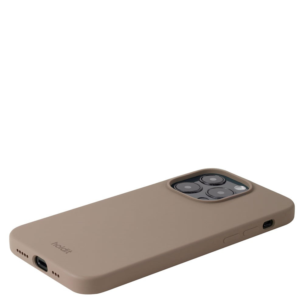 Holdit iPhone 14 Pro Soft Touch Silikone Mobil Cover - Mocha Brown