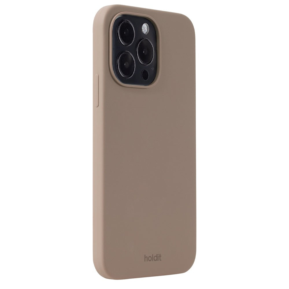 Holdit iPhone 14 Pro Max Soft Touch Silikone Mobil Cover - Mocha Brown