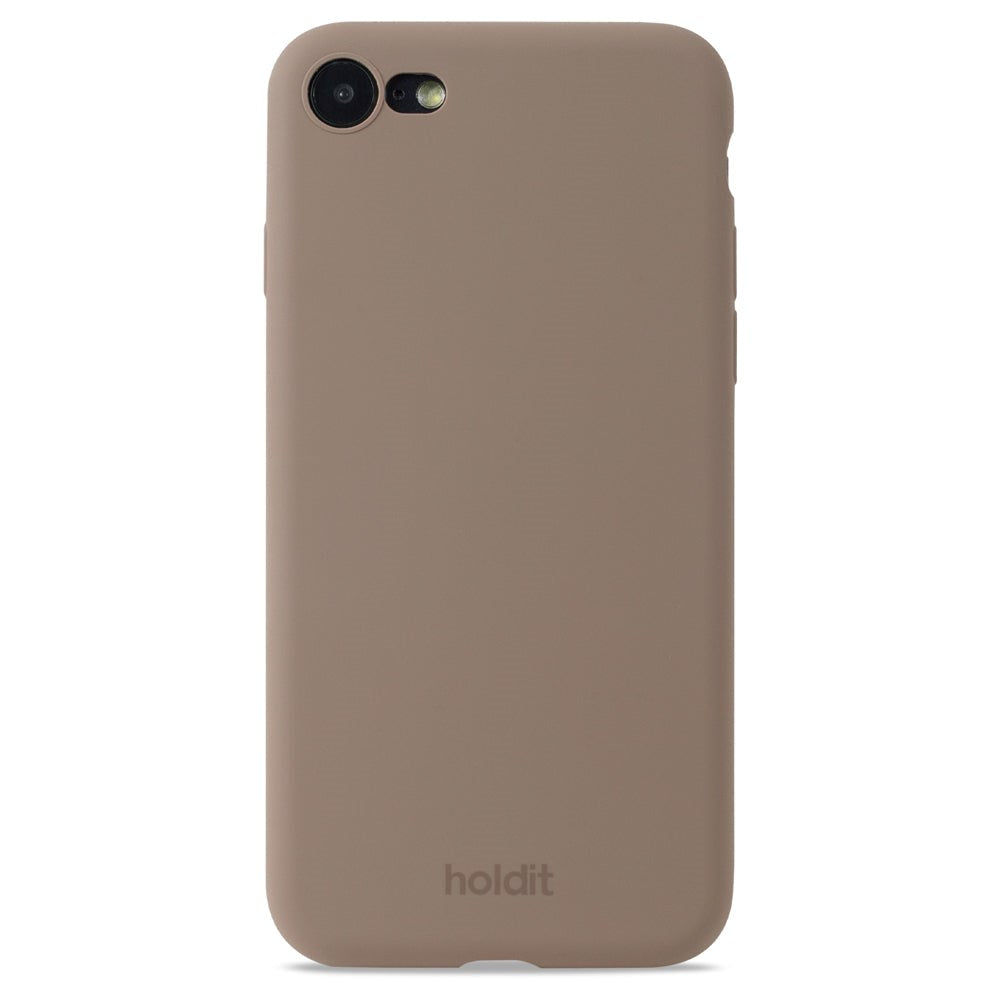 Holdit iPhone SE/8/7 Soft Touch Silikone Mobil Cover - Mocha Brown