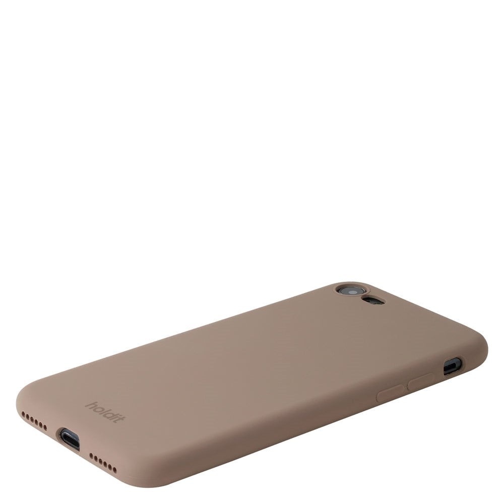 Holdit iPhone SE/8/7 Soft Touch Silikone Mobil Cover - Mocha Brown