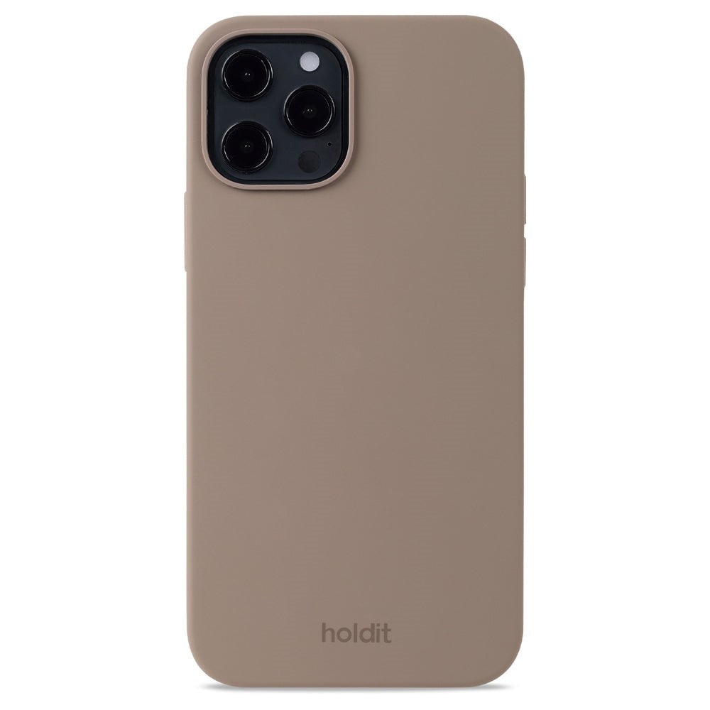 Holdit iPhone 12/12 Pro Soft Touch Silikone Mobil Cover - Mocha Brown