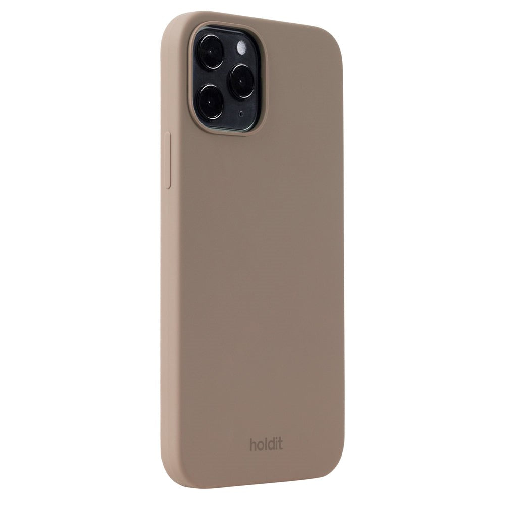 Holdit iPhone 12/12 Pro Soft Touch Silikone Mobil Cover - Mocha Brown
