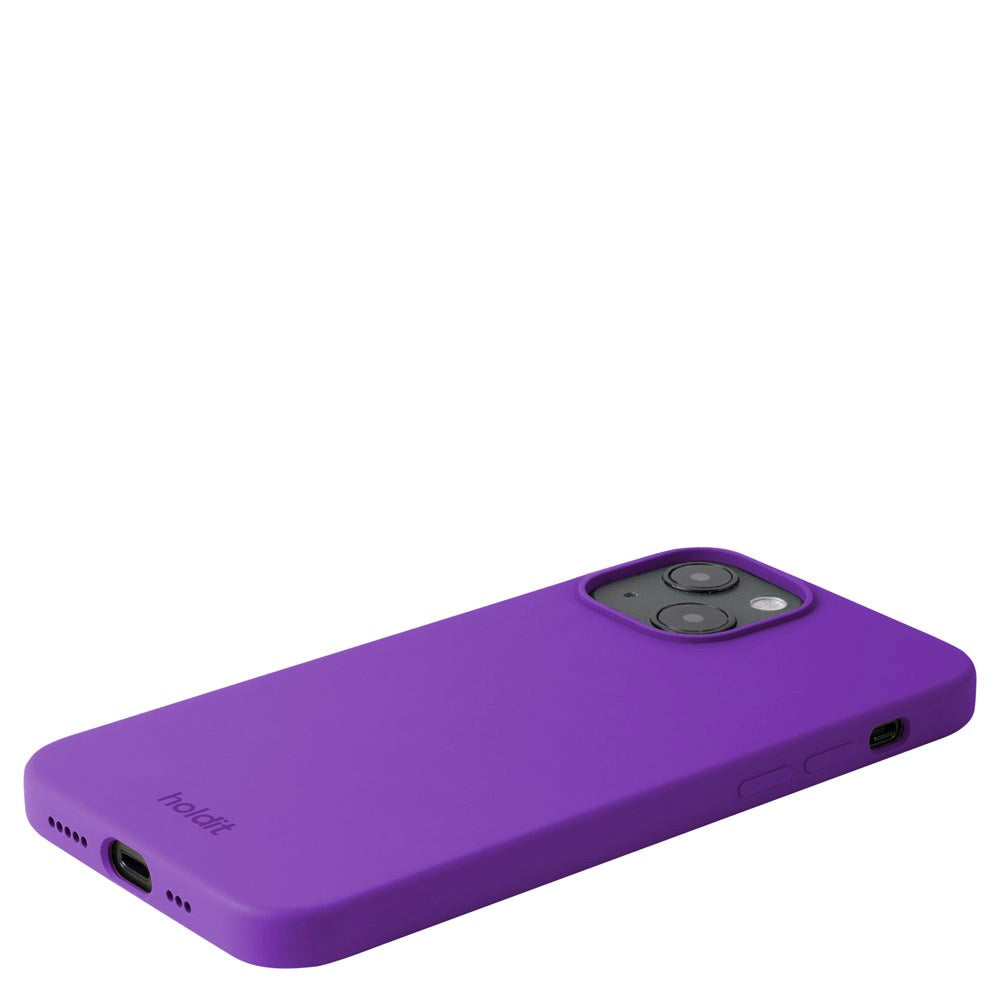 Holdit iPhone 13 Soft Touch Silikone Mobil Mobil Cover - Bright Purple
