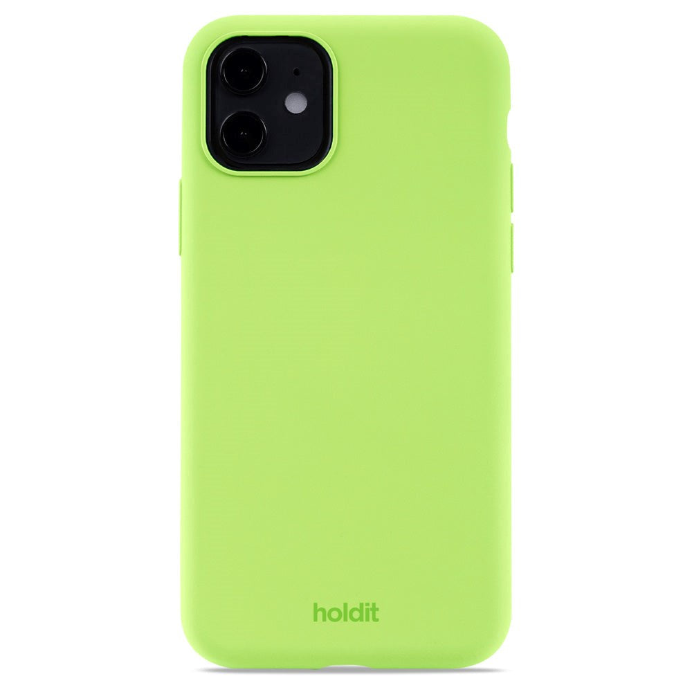 Holdit iPhone 11 Soft Touch Silikone Mobil Cover - Acid Green